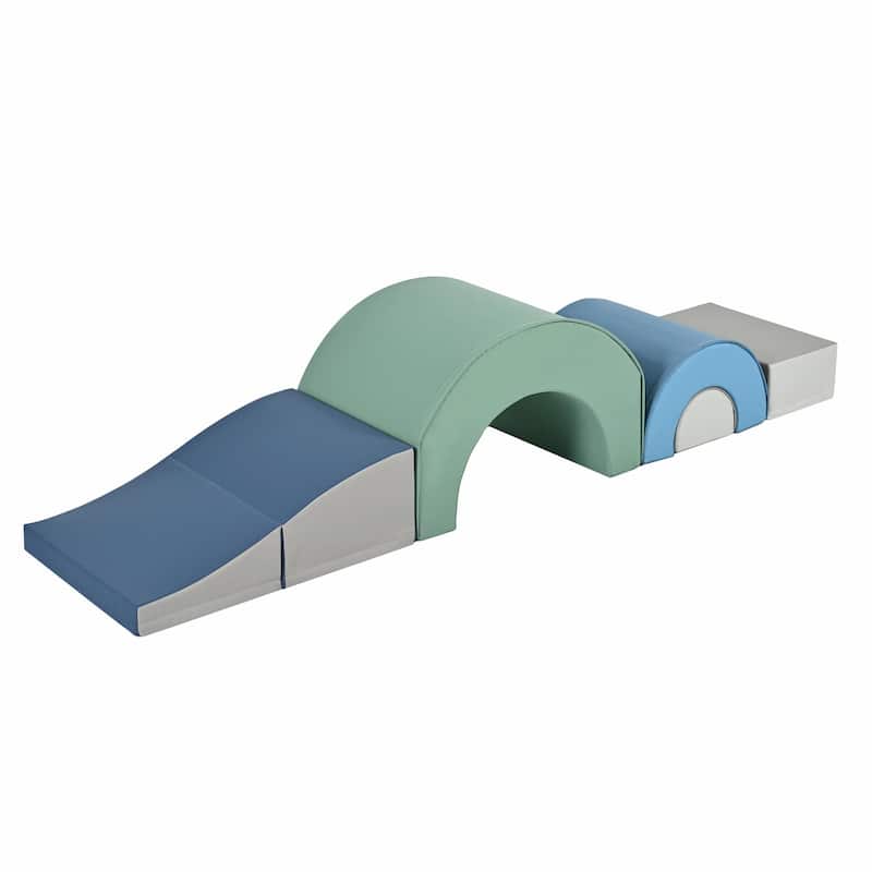 5-Piece Foam Climbing Blocks for Toddlers - Indoor Active Play Structure