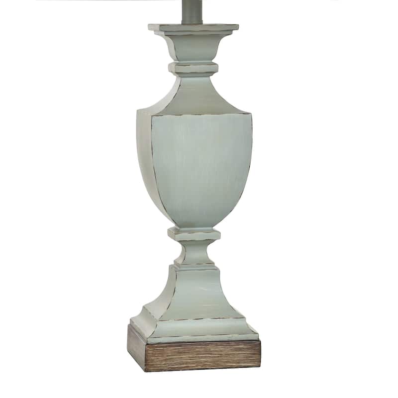 The Gray Barn Willowsun Distressed Blue Urn Style Table Lamp