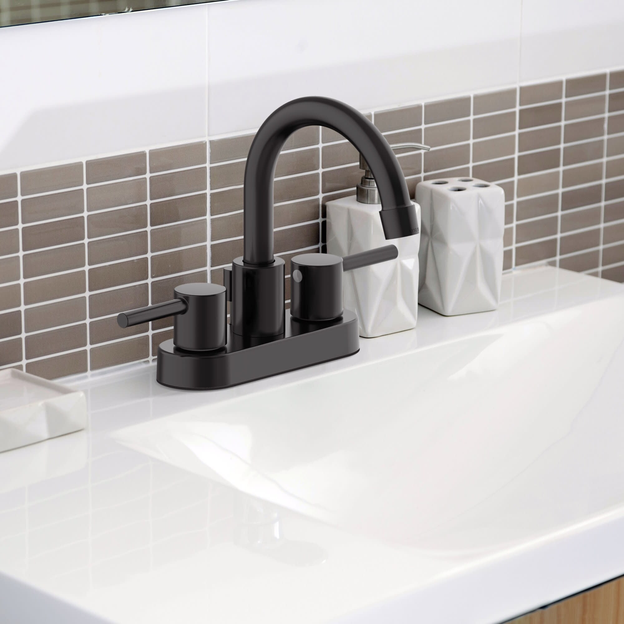 Design House 593962 Eastport II 1.2 GPM Centerset Bathroom Faucet