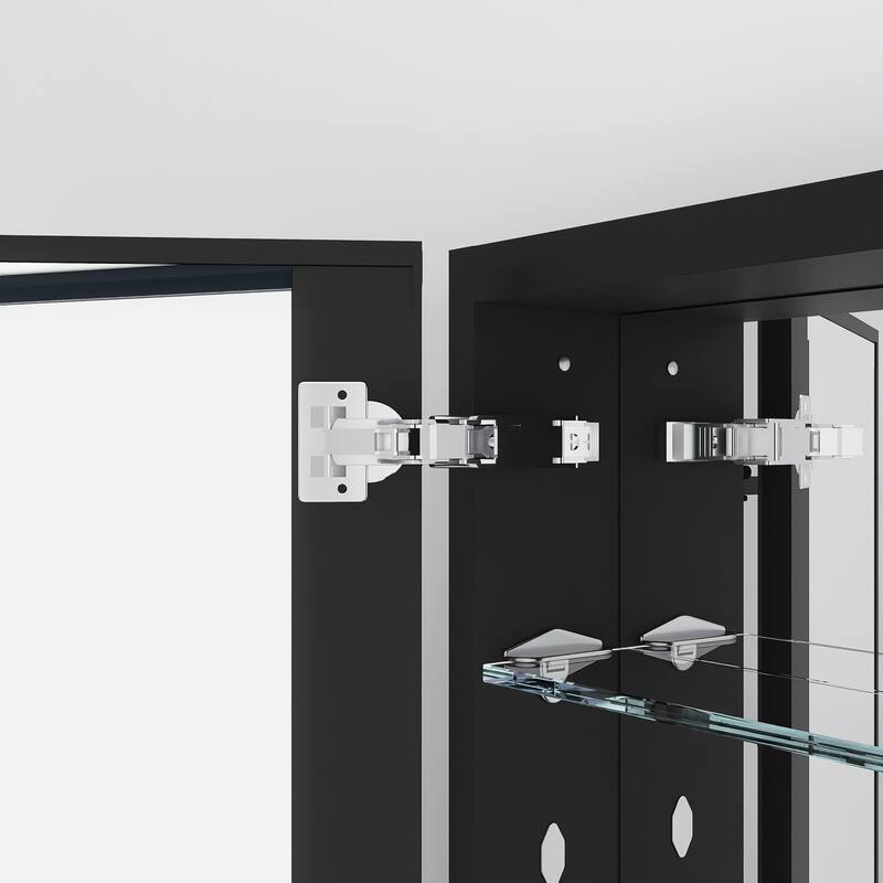 Rectangular Aluminum Medicine Cabinet with Mirror