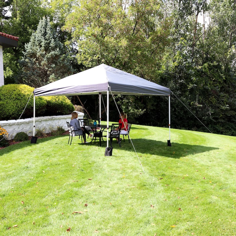 Sunnydaze Standard Pop-Up Canopy with Carry Bag and Sandbags