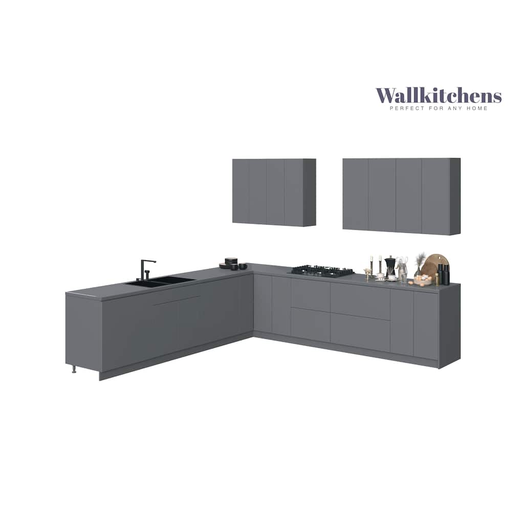 Kitchen Prodigy Collection Gray Color Base Size 11Ft Wide - 130x130