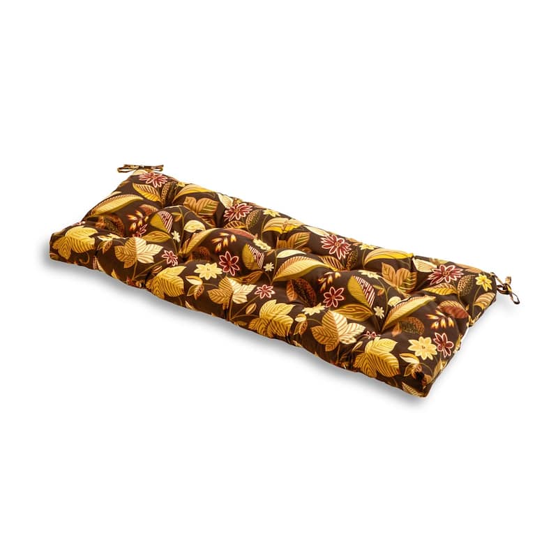 18-inch x 51-inch Outdoor Timberland Floral Bench Cushion (Cushion Only) - Timberland Floral
