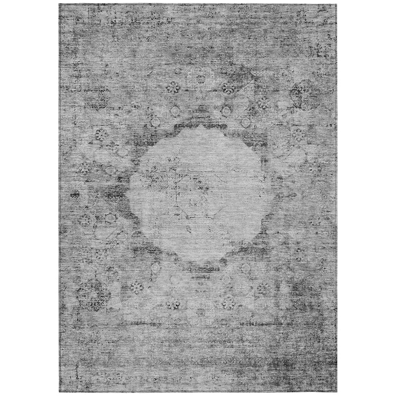 Machine Washable Indoor/ Outdoor Chantille Vintage Traditional Rug