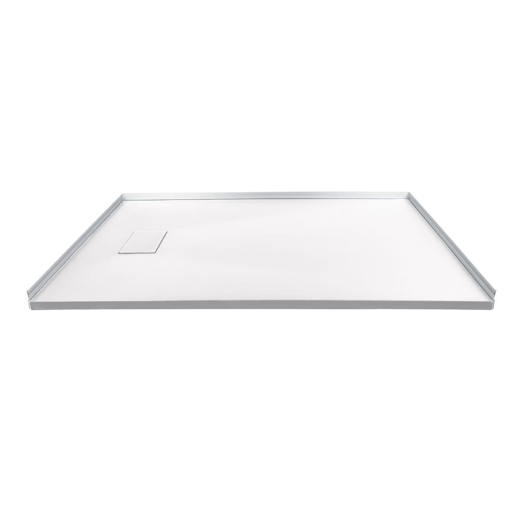 Transolid FZS7236 70-7/8" x 35-1/2" Rectangular Shower Base with Left,