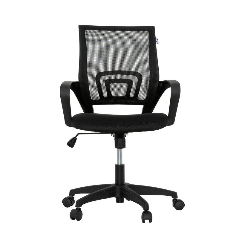 Sely Rolling Office Chair, 35 Inch Adjustable Height and Black Mesh