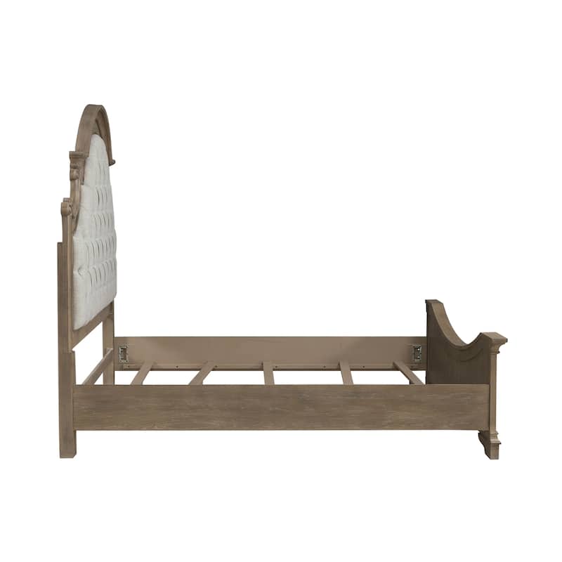 Liberty Furniture Magnolia Manor Upholstered Bed, Dresser & Mirror, Chest, Night Stand -California King, King or Queen