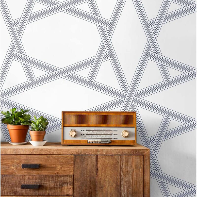 NextWall Crossroads Geo Peel and Stick Wallpaper