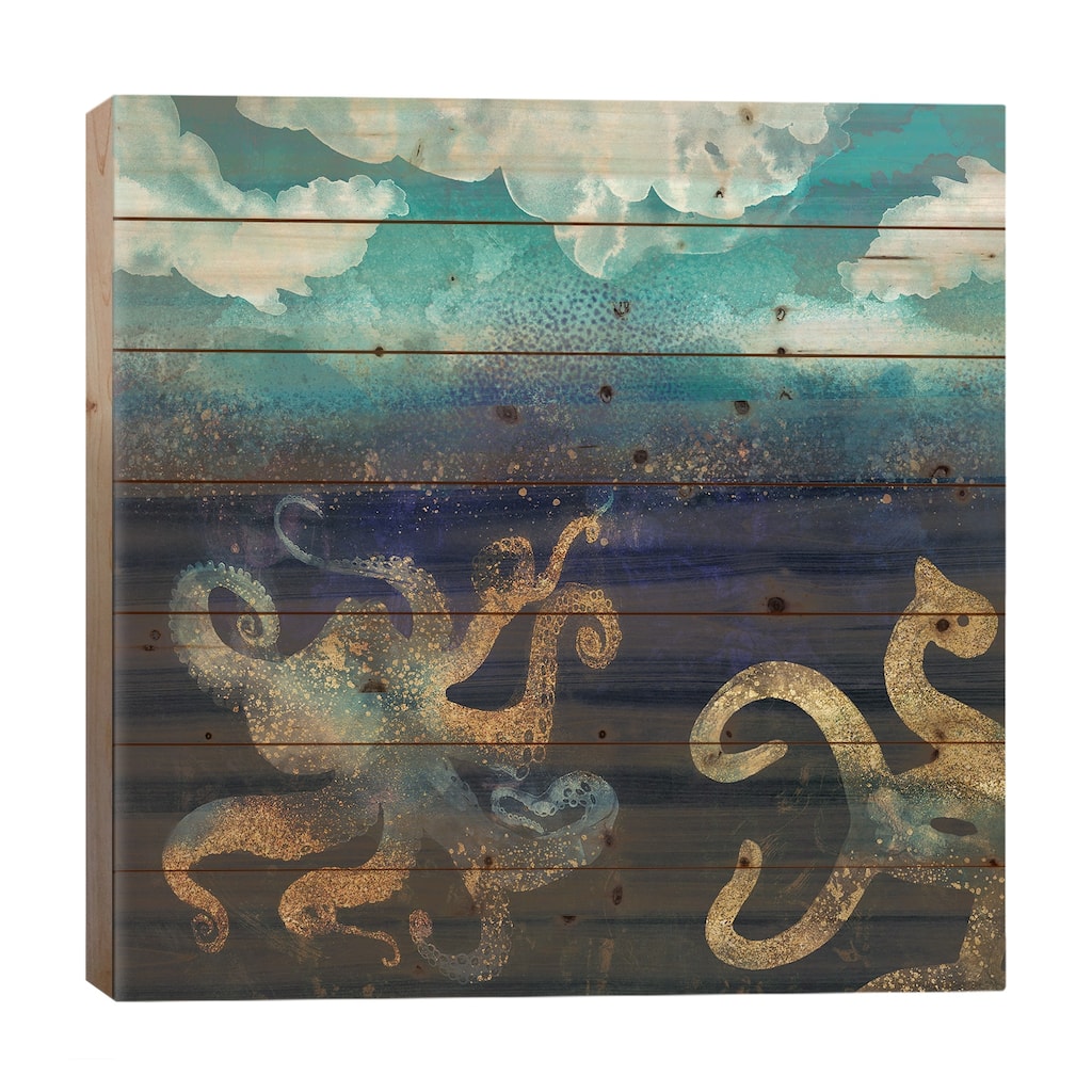 Underwater Dream II Print On Wood by SpaceFrog Designs - Multi-Color