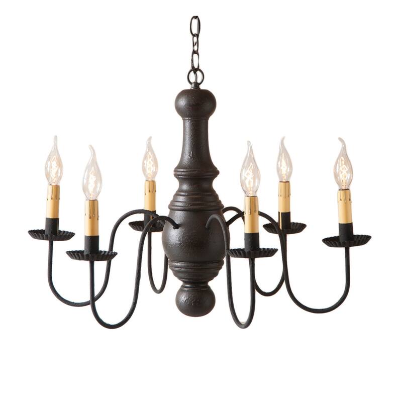 Maple Glenn Chandelier In Black - 19 X 27 X 27 inches