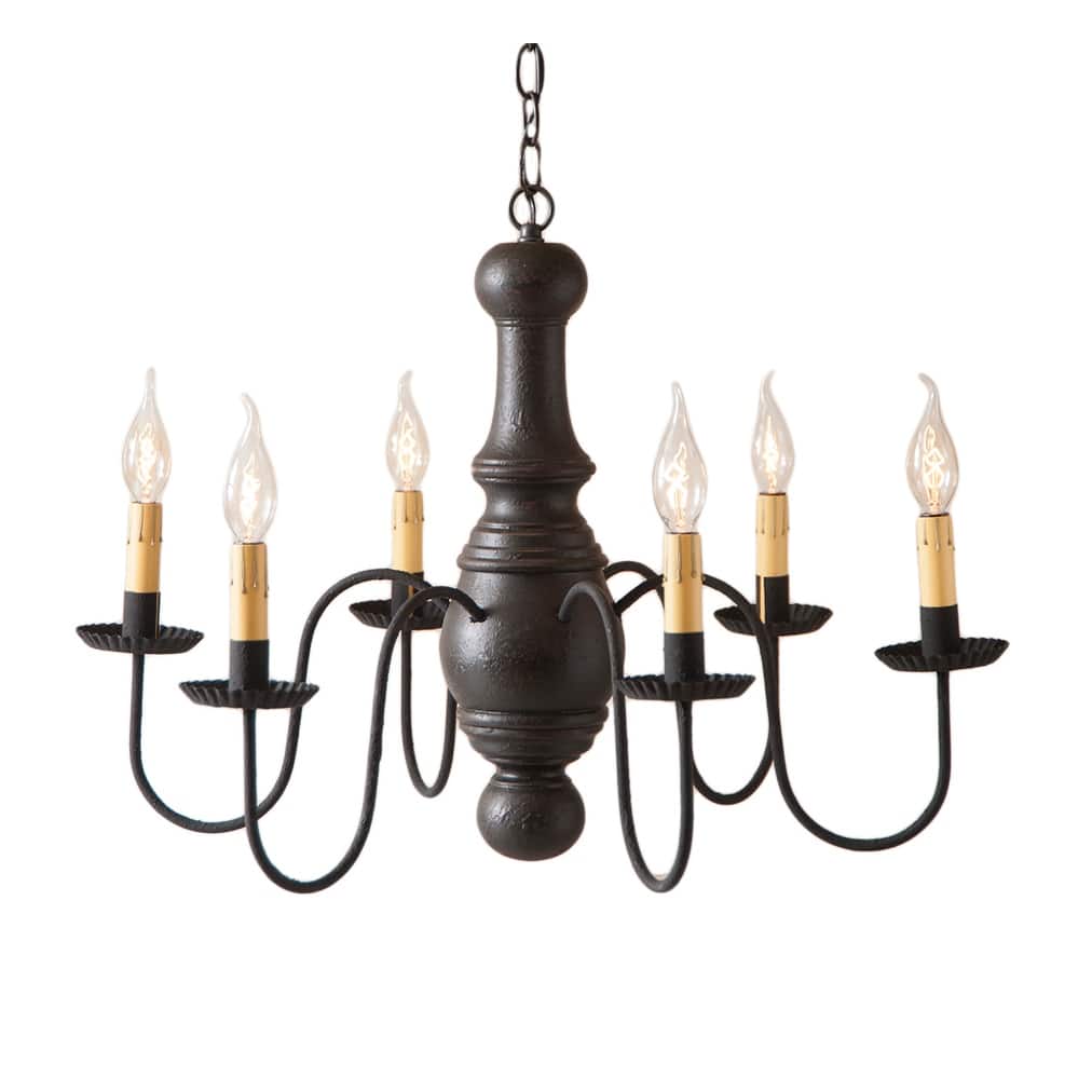 Maple Glenn Chandelier In Black - 19 X 27 X 27 inches
