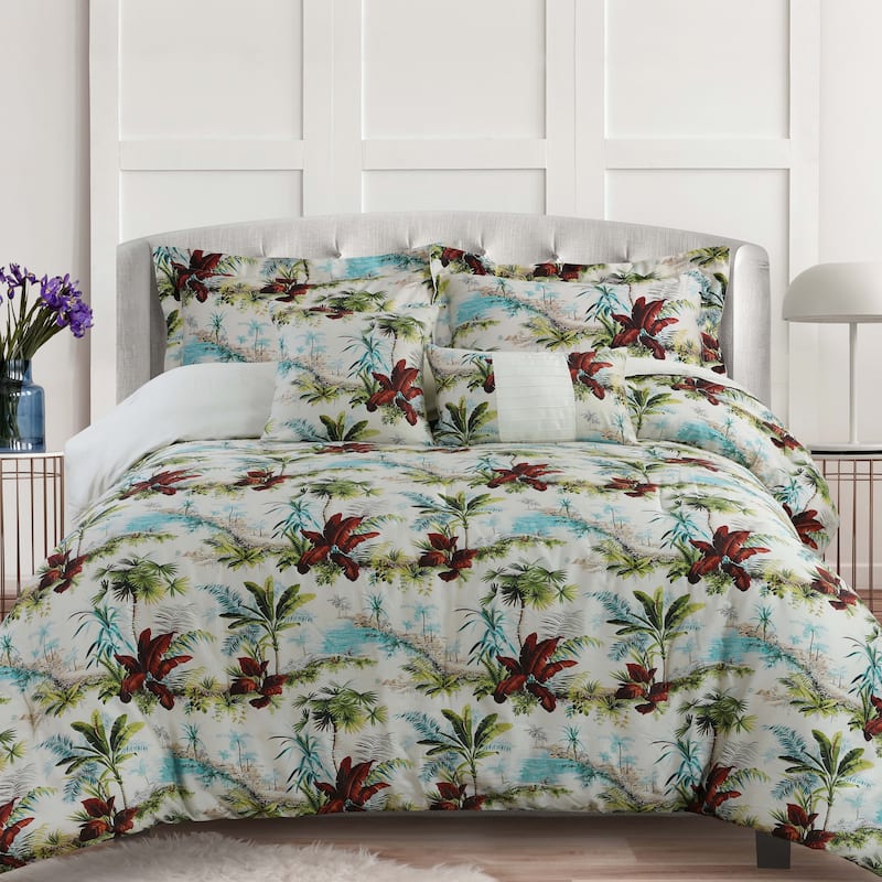 Paradise Island 5-Piece 300 Thread Count Cotton Comforter Set