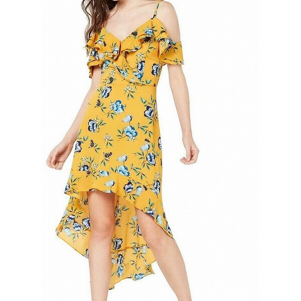 mustard a line dress