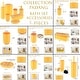 preview thumbnail 31 of 33, Yellow Padang Bathroom Accessory Set 7-Pieces Bamboo