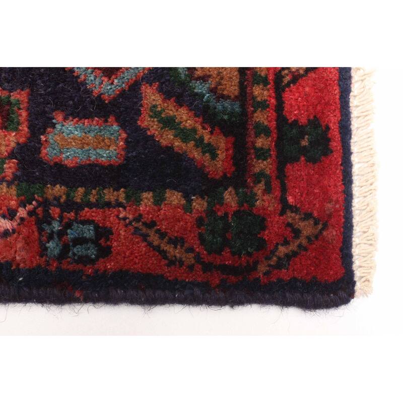 ECARPETGALLERY Hand-knotted Konya Anatolian Dark Red Wool Rug - 2'9 x 6'7