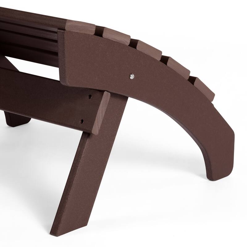 Polytrends Altura Outdoor Adirondack Folding Ottoman