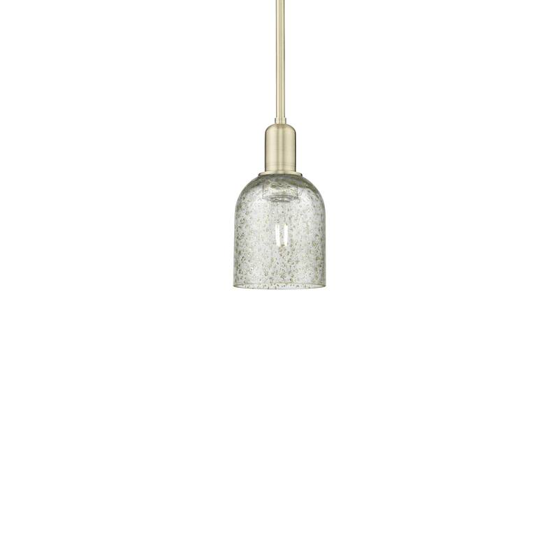 Innovations Lighting 716-1S-10-5 Caledonia Pendant Caledonia 5" Wide - Antique Brass / Mica