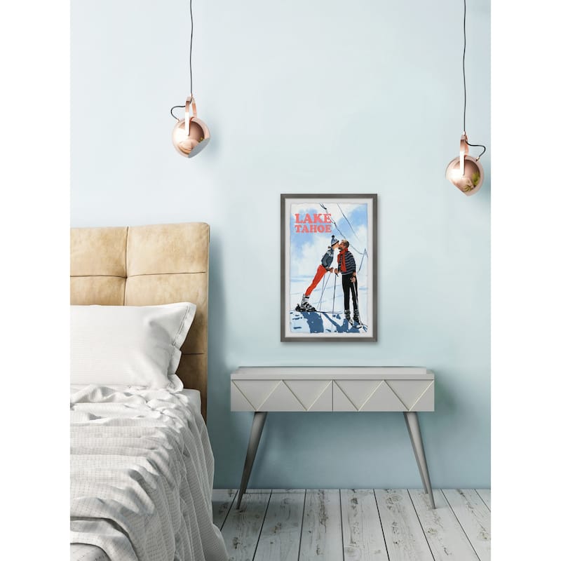 'Romantic Lake Tahoe' Framed Painting Print