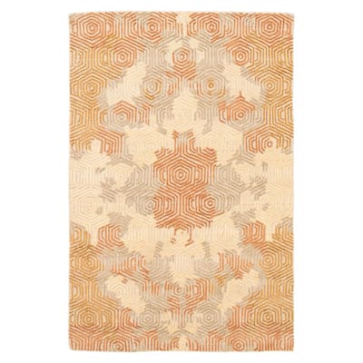 ECARPETGALLERY Hand-knotted Tangier Copper Wool Rug - 5'2 x 7'11
