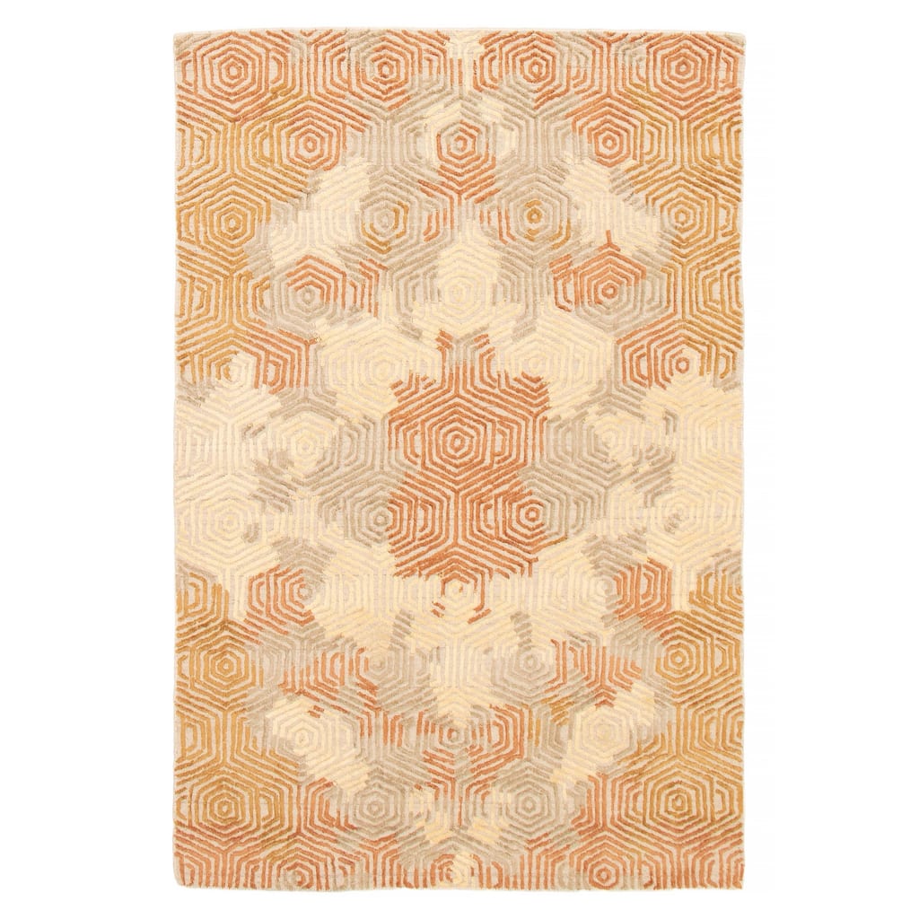 ECARPETGALLERY Hand-knotted Tangier Copper Wool Rug - 5'2 x 7'11