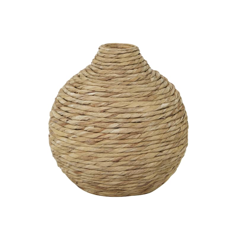 Seagrass Handmade Woven Decorative Vase - Brown - Roche River Decor