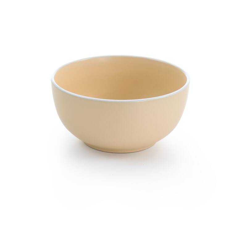 Spice by Tia Mowry Creamy Tahini 12 Pc Dinnerware Set in Matte Orange - 12 pc