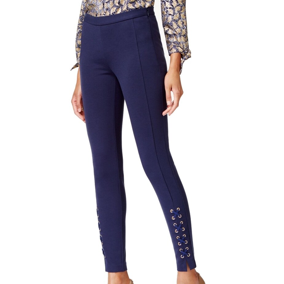 navy blue skinny pants womens