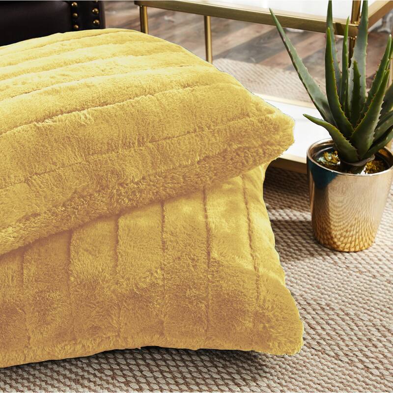 Supermink Soft Solid Throw Pillow Covers Set of 2, NO INSERT
