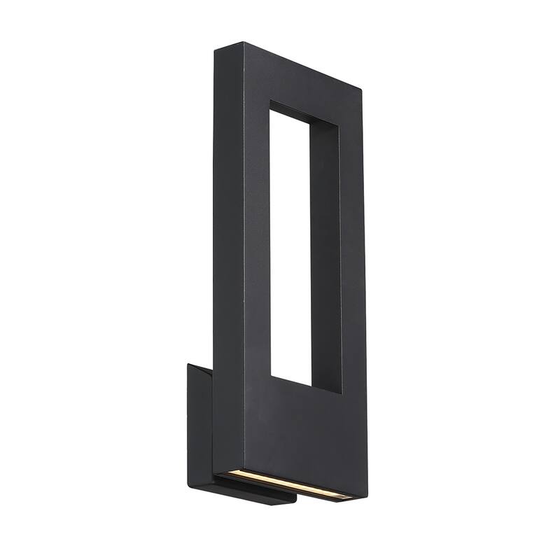 Twilight 16in LED Indoor or Outdoor Wall Light 3000K in Black - Black - 16-inch