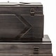 preview thumbnail 8 of 7, Cassia Set of Two Dark Stained Wooden Boxes - 21L x 11W x 10H; 16L x 10W x 8H