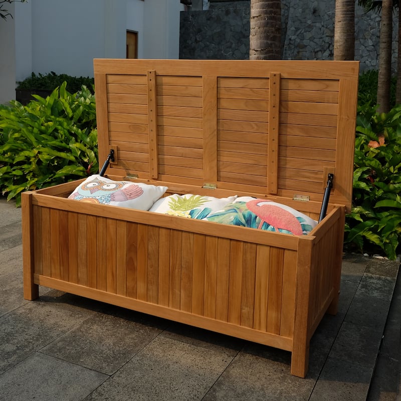Cambridge Casual Kikori Teak 48-inch Teak Outdoor Storage Box