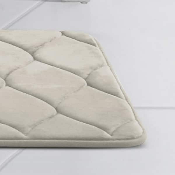 VCNY Home Chateau Soft Solid Memory Foam Bath Rug Runner Bed Bath