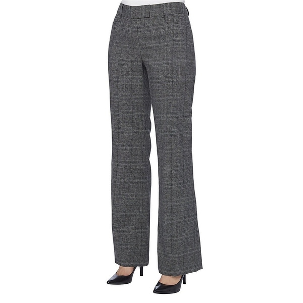 petite plaid trousers