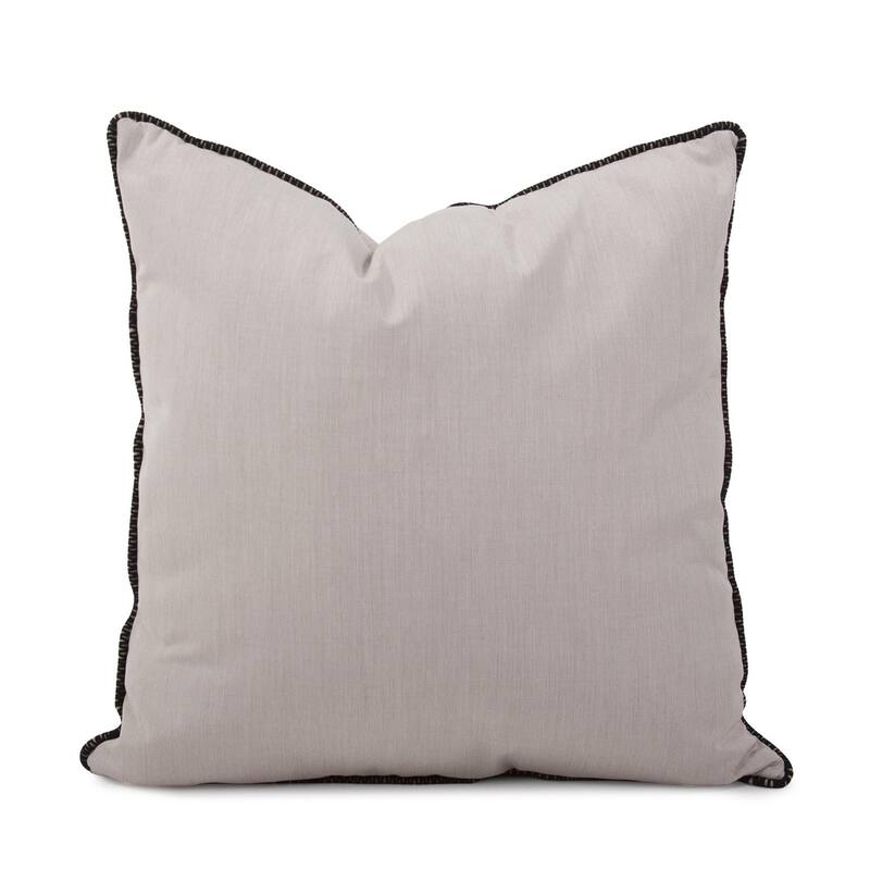 Allan Andrews Indoor/Outdoor 24" Square Accent Pillow with Cover, Seascape Collection - Sand