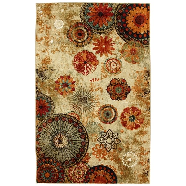 slide 2 of 3, Porch & Den Bexley Floral Medallion Area Rug 1'8" x 2'10"Scatter - Multi