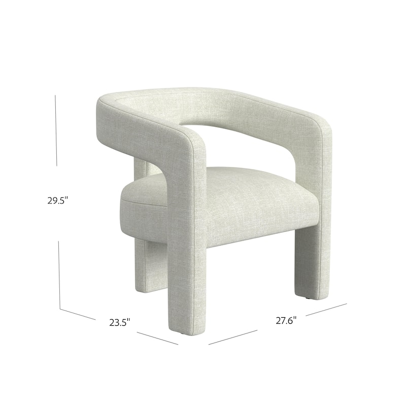 HomePop Upholstered Barrel Accent Chair