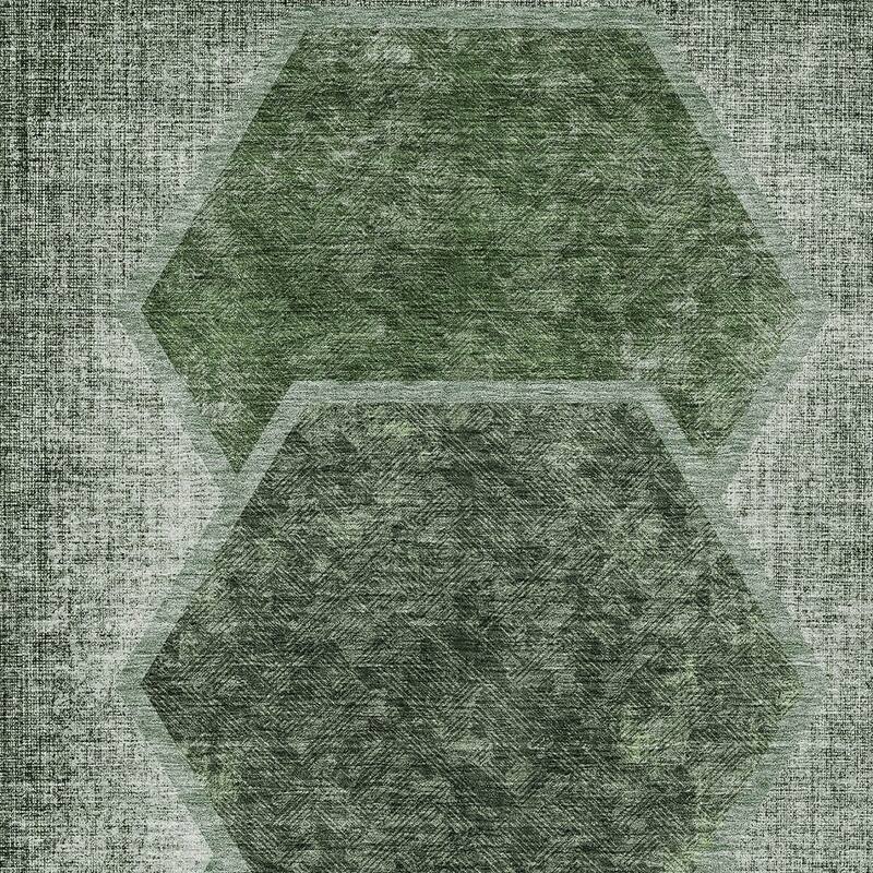 HomeRoots Geometric Transitional Rectangle Outdoor Rug
