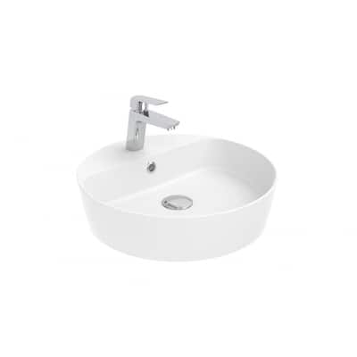 WS Bath Collections Lago 146 Lago 17-11/16" Circular Ceramic Vessel