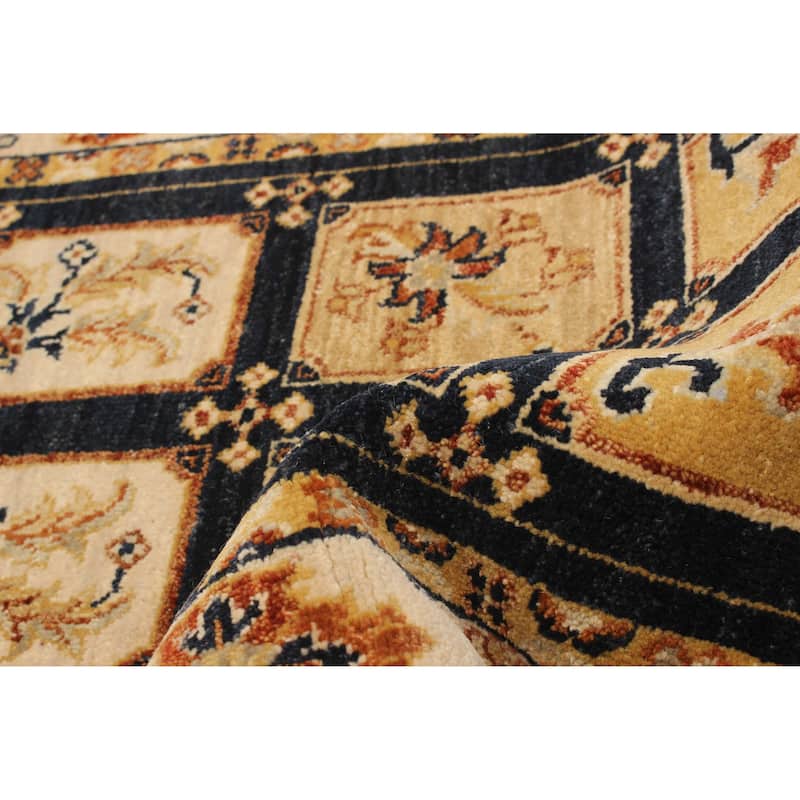 ECARPETGALLERY Hand-knotted Jamshidpour Dark Navy Wool Rug - 2' 4" x 4' 6"