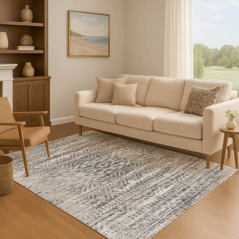 Premium Washable Super Soft Modern Global Mayfield Rug