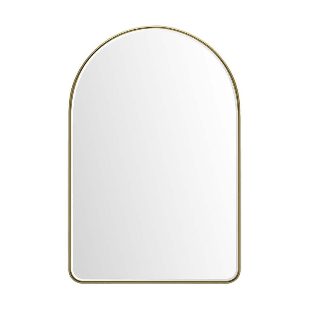 Rohe 24" Arched Mirror, Champagne Brass