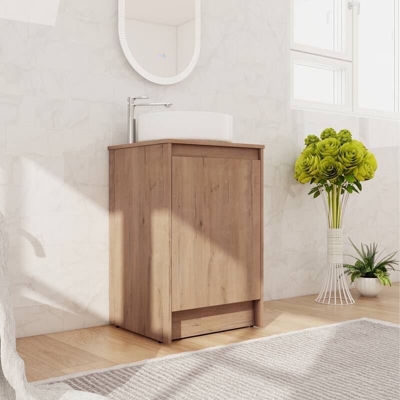 Beingnext 20'' Bathroom Vanity with Sink, Freestanding Bathroom Vanity with Soft Close Door And Adjustable Shelf