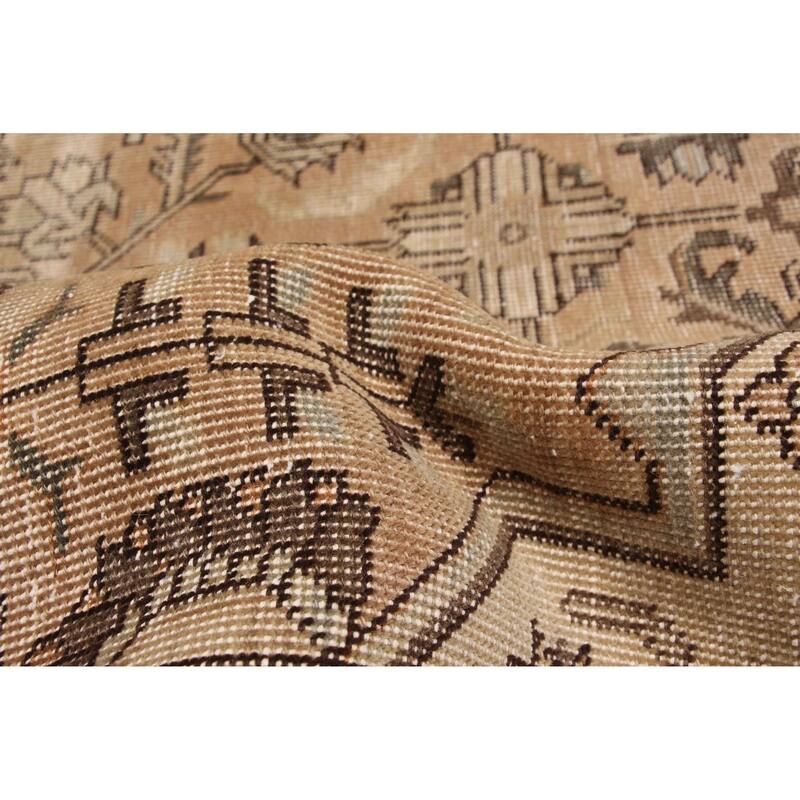 ECARPETGALLERY Hand-knotted Antalya Vintage Brown Wool Rug - 9'4 x 12'5