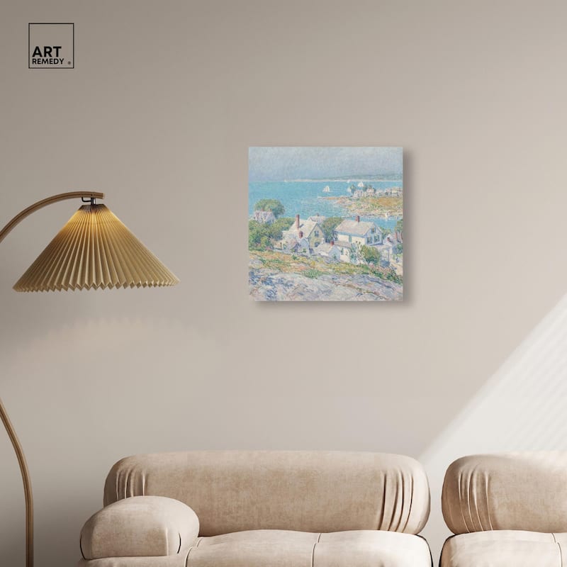 Hassam New England Headlands Canvas by Art Remedy, Gallery Wrapped