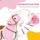 preview thumbnail 4 of 8, Plush Rocking Horse for Kids with Interactive Sounds, Soft Body, Footrests, and Lightweight Design