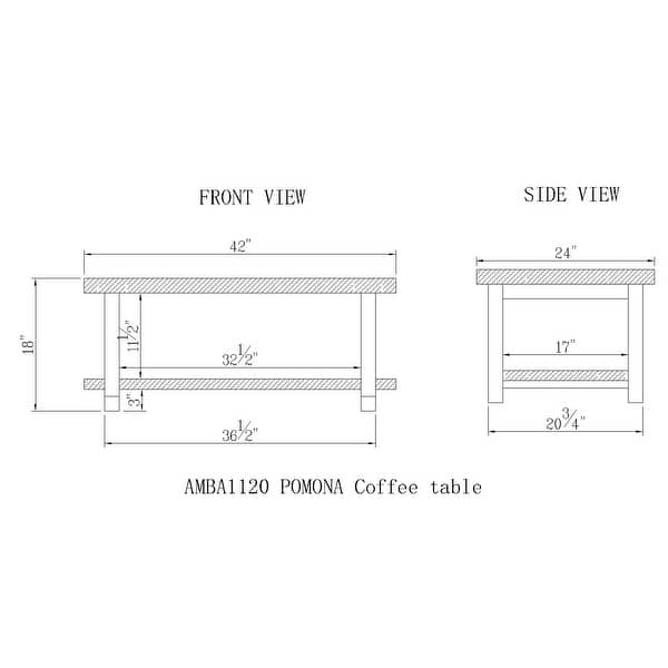 Carbon Loft Lawrence Reclaimed Solid Wood 42-inch Coffee Table