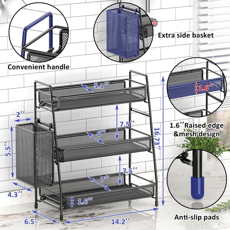 Bathroom Countertop Organizer Shelf - 7