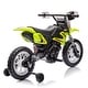 preview thumbnail 31 of 58, 12V Kids Ride-On Electric Motorcycle - Twist Grip Throttle, Training Wheels, Dirt Bike Design
