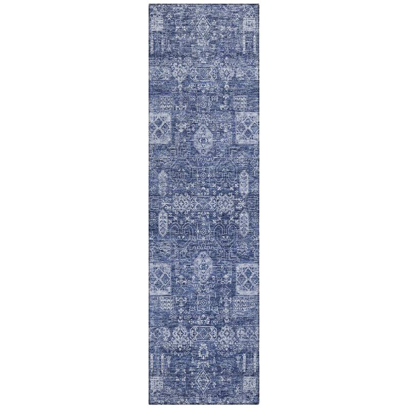 Machine Washable Indoor/ Outdoor Chantille Traditional Vintage Rug
