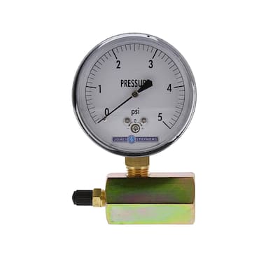Jones Stephens G64005 2-1/2" 5 PSI Gas Test Gauge Assembly